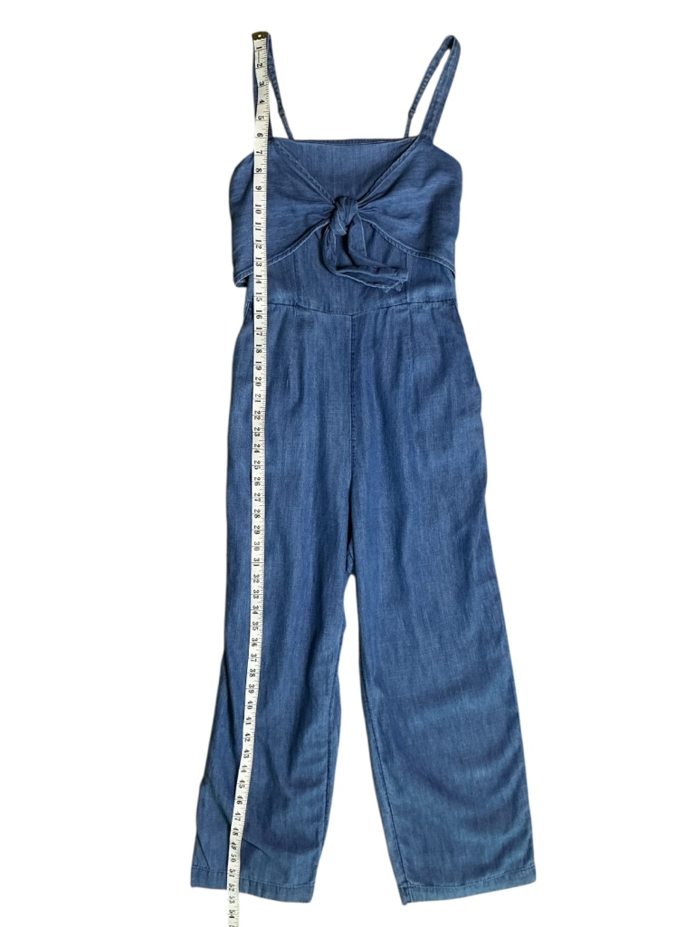 Abercrombie & Fitch Chambray Wide Leg Jumpsuit Size M - Picture 7 of 7